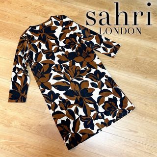 sahri  サリ ロンドン 花柄 モダン ワンピース スウェード(ひざ丈ワンピース)