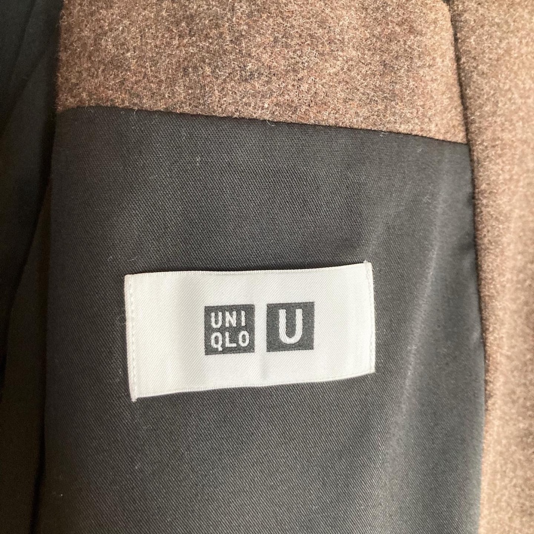 UNIQLO(ユニクロ)の最終値下！ジャージーテーラードジャケット　UNIQLO U Sサイズ　ブラウン レディースのジャケット/アウター(テーラードジャケット)の商品写真