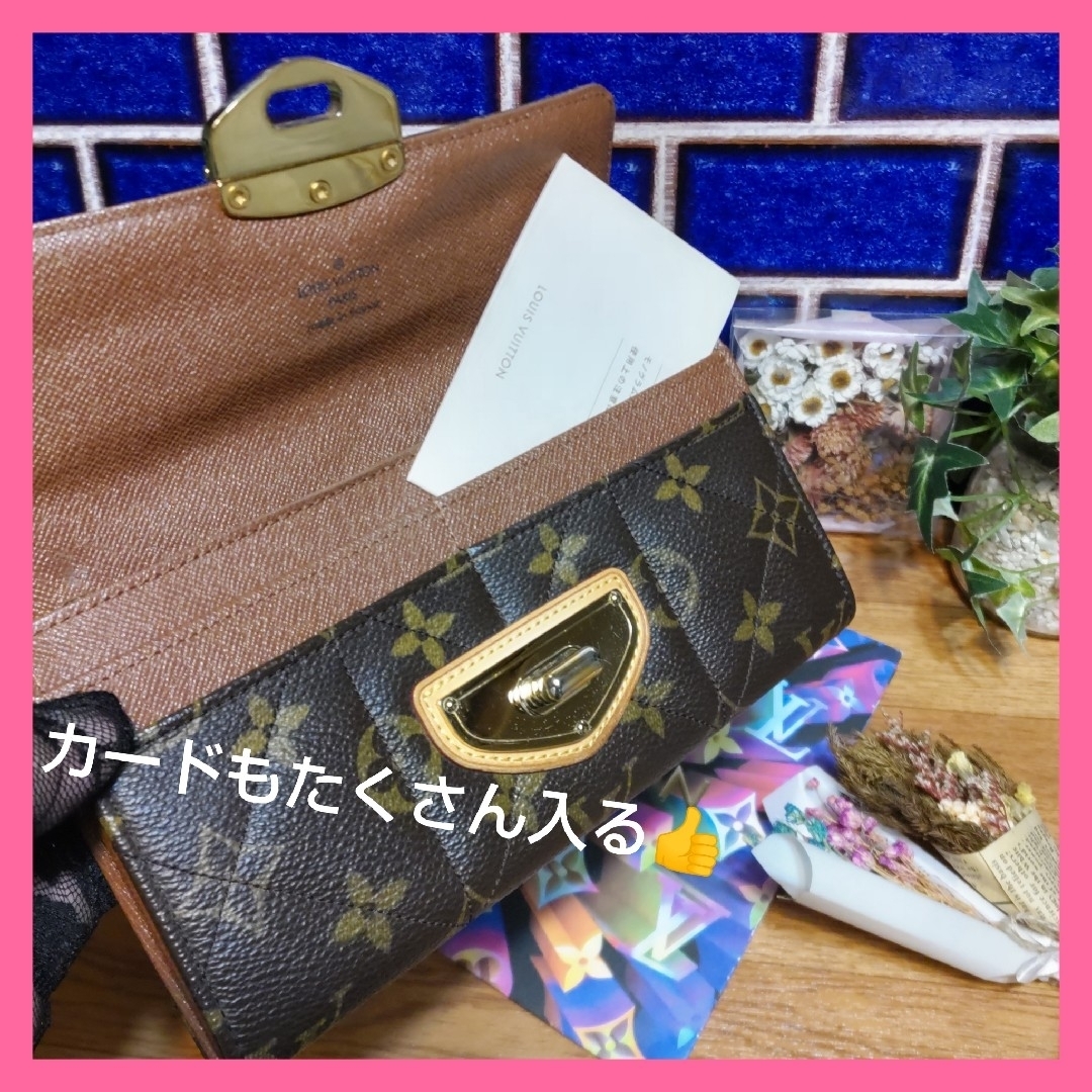 LOUIS VUITTON(ルイヴィトン)の【ラクマ準公認】💕極上品レベル💕ヴィトン屈指のセレブリティデザイン長財布 レディースのファッション小物(財布)の商品写真