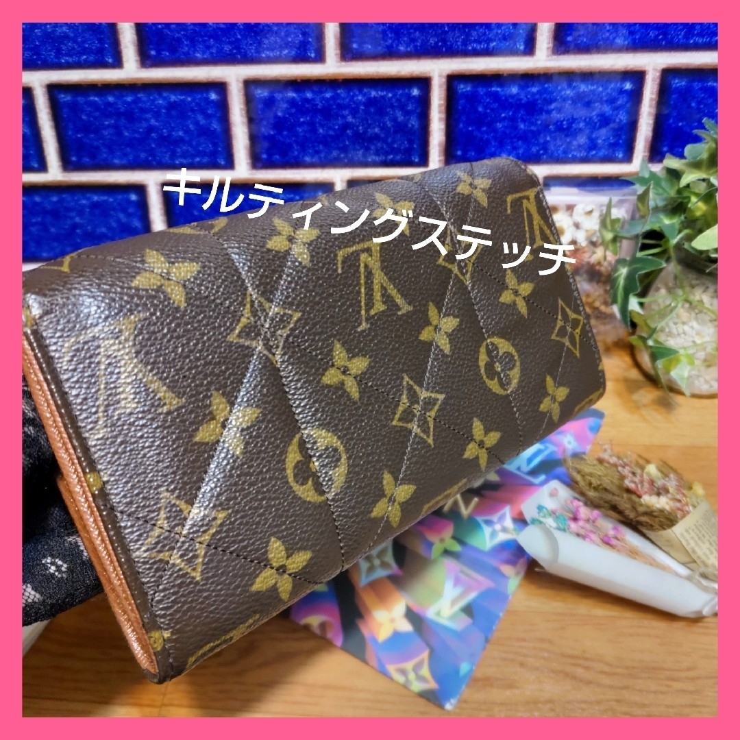 LOUIS VUITTON(ルイヴィトン)の【ラクマ準公認】💕極上品レベル💕ヴィトン屈指のセレブリティデザイン長財布 レディースのファッション小物(財布)の商品写真