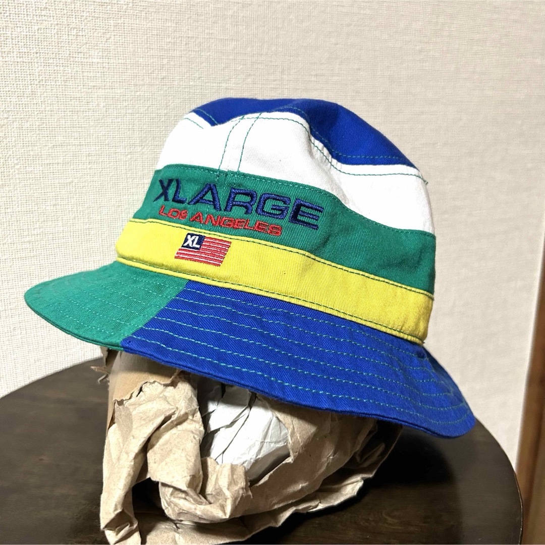 XLARGE(エクストララージ)のMサイズ！XLARGE エクストララージ 古着バケットハット マルチカラー メンズの帽子(ハット)の商品写真