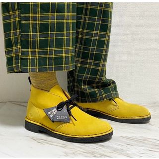 クラークス(Clarks)のclarks ジャマイカ レモンイエロー 黄色 スエードレザー デザートブーツ(ブーツ)