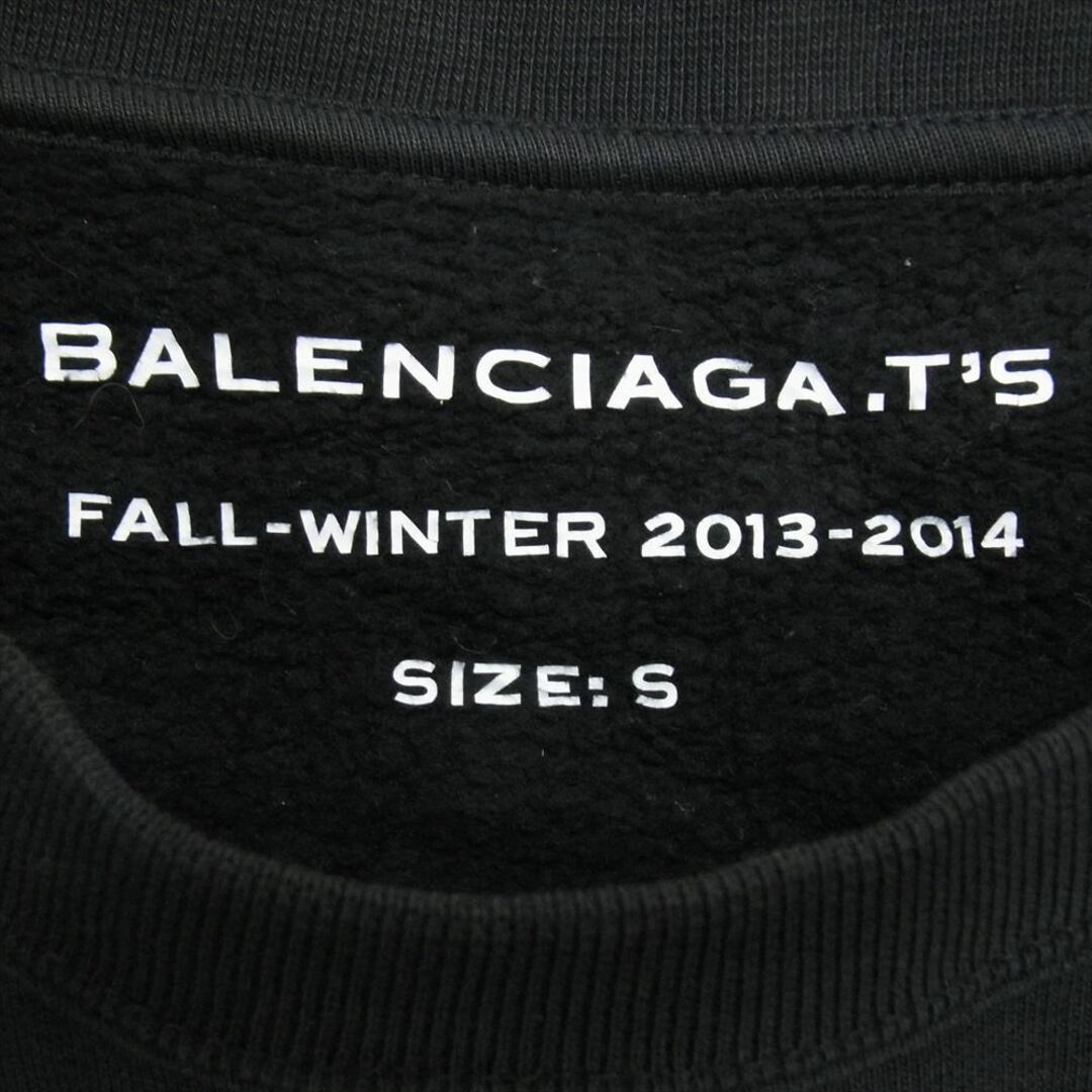 Balenciaga(バレンシアガ)のBALENCIAGA バレンシアガ 14AW 301050 TGK58 Glitter Girl Sweatshirt グリッター ガール プリント スウェットシャツ ブラック系 S【中古】 メンズのトップス(スウェット)の商品写真