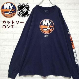 NHL ニューヨーク・アイランダーズ カットソー ロンT スリーブロゴ(Tシャツ/カットソー(七分/長袖))