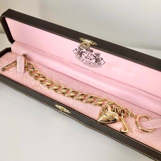 ジューシークチュール(Juicy Couture)の●JUICY COUTURE ハート チェーン ブレスレット ジューシー(ブレスレット/バングル)