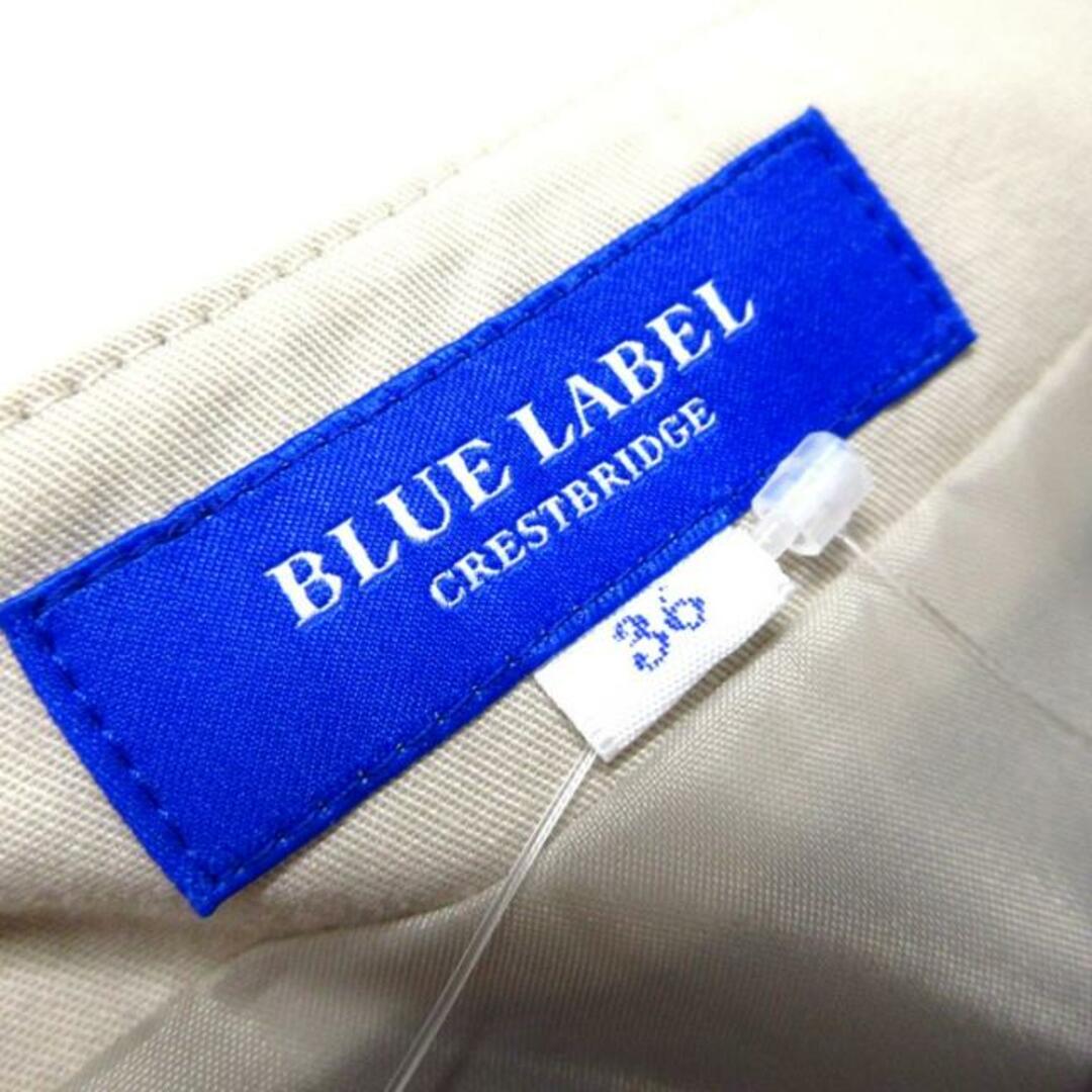 BLUE LABEL CRESTBRIDGE(ブルーレーベルクレストブリッジ)のBLUE LABEL CRESTBRIDGE(ブルーレーベルクレストブリッジ) ワンピース サイズ36 S レディース美品  - アイボリー×ネイビー×レッド×マルチ チェック柄/ノースリーブ レディースのワンピース(その他)の商品写真