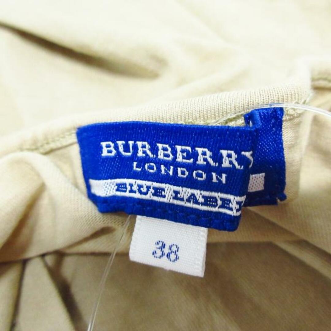 BURBERRY BLUE LABEL(バーバリーブルーレーベル)のBurberry Blue Label(バーバリーブルーレーベル) 半袖Tシャツ サイズ38 M レディース美品  - ベージュ×ゴールド クルーネック レディースのトップス(Tシャツ(半袖/袖なし))の商品写真