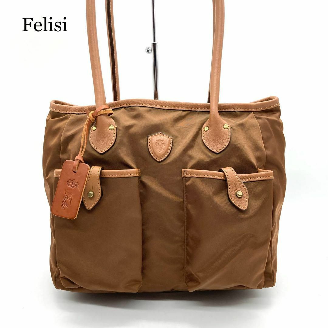 Felisi(フェリージ)の【極美品】Felisi フェリージ トートバッグ ブラウン 肩掛け 20/61 レディースのバッグ(トートバッグ)の商品写真