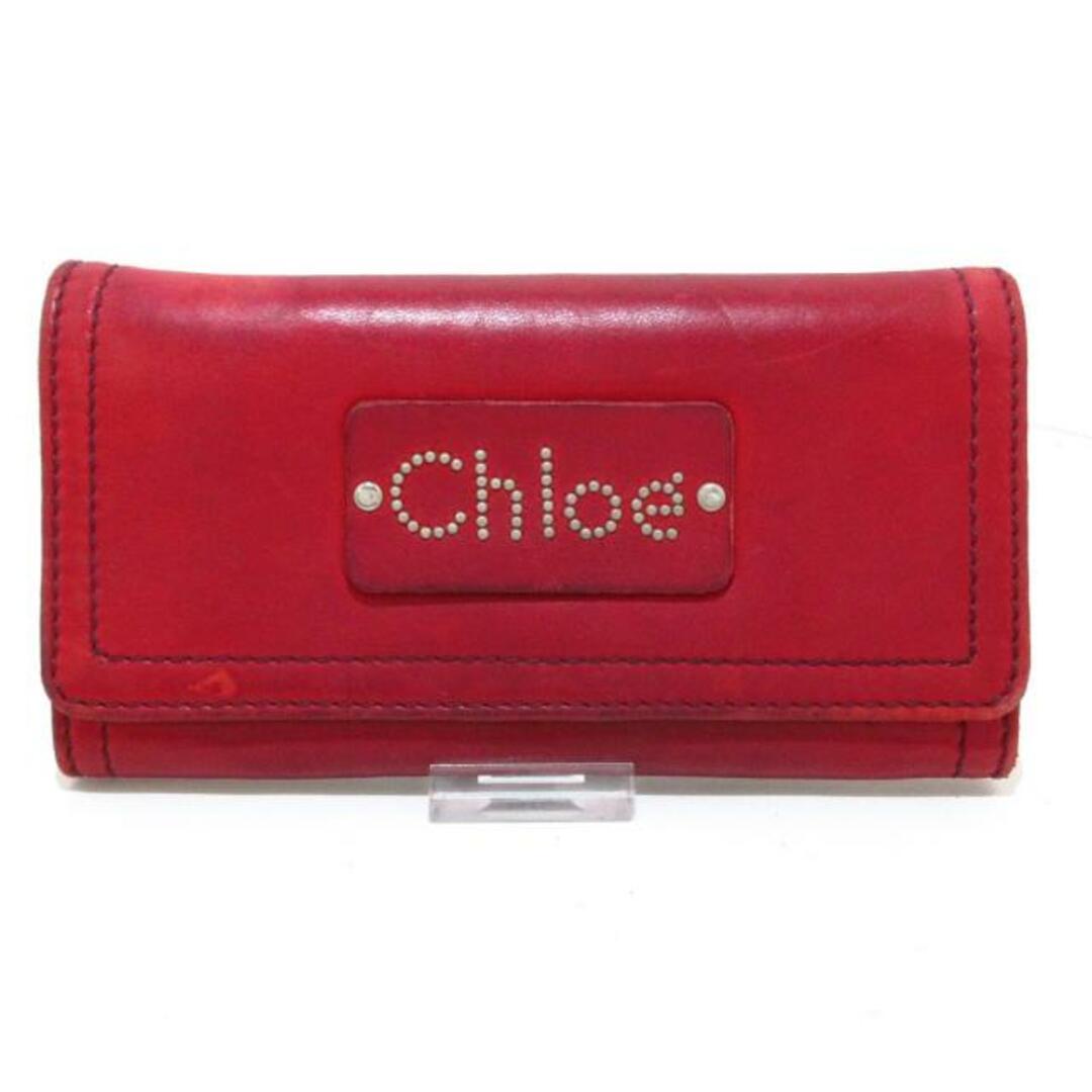 Chloe(クロエ)のChloe(クロエ) 長財布 - レッド スタッズ レザー レディースのファッション小物(財布)の商品写真