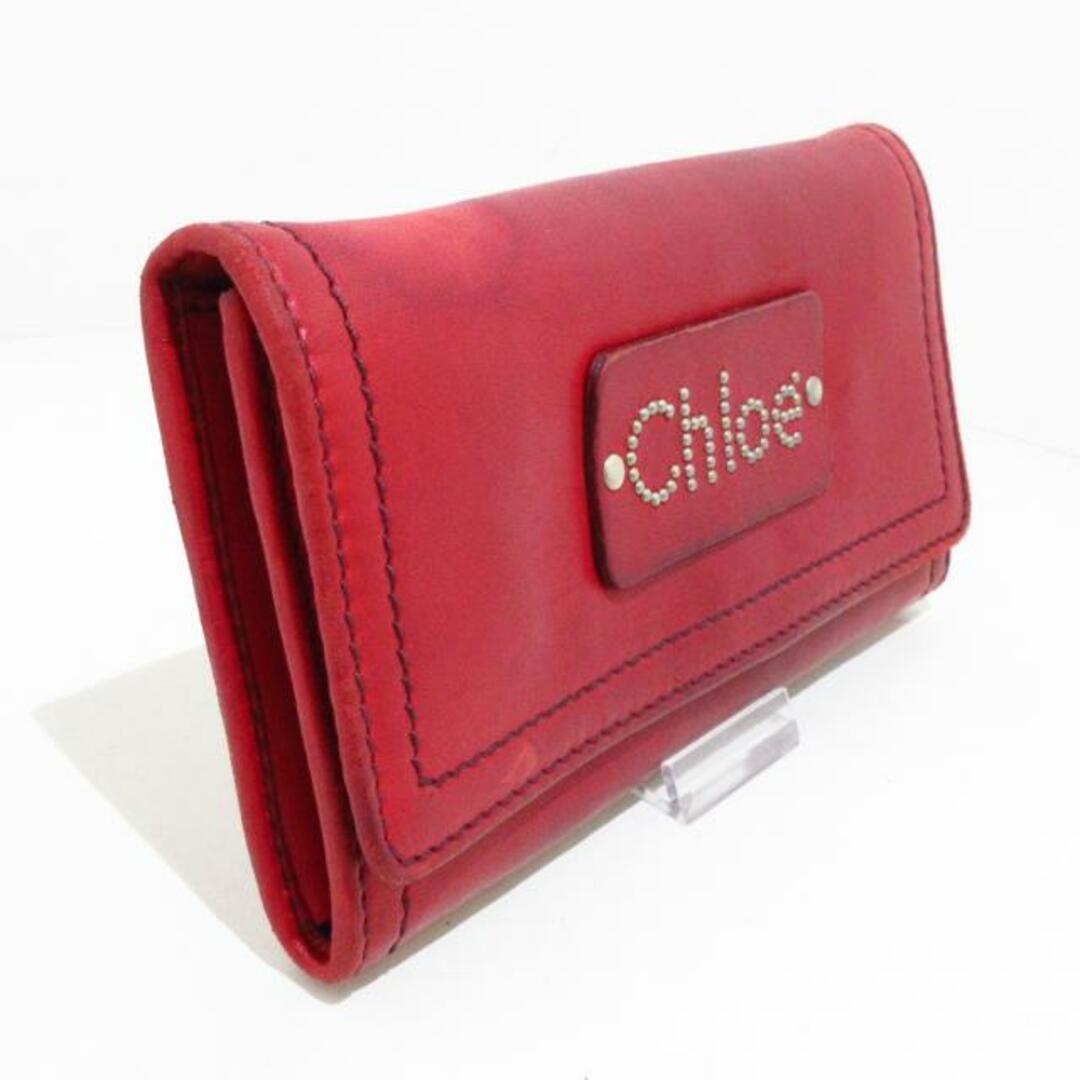 Chloe(クロエ)のChloe(クロエ) 長財布 - レッド スタッズ レザー レディースのファッション小物(財布)の商品写真