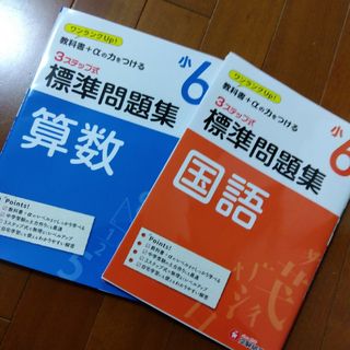 ３ステップ式標準問題集小６算数・国語　２冊組(語学/参考書)