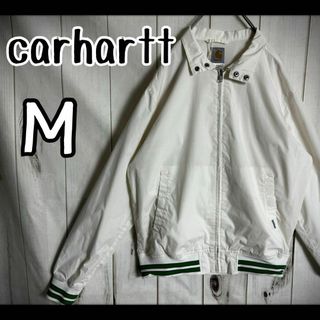 カーハート(carhartt)の【希少デザイン】　カーハート　ナイロンジャケット　リブライン　ロゴタグ　MA-1(ナイロンジャケット)