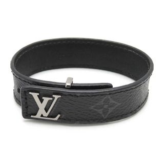 ルイヴィトン(LOUIS VUITTON)のルイヴィトン ブラスレ LVスリム ブレスレット モノグラム エクリプス M6456 ユニセックス ブラック LOUIS VUITTON 【中古】 【アパレル・小物】(ブレスレット)