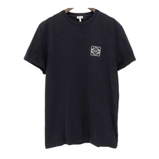 ロエベ(LOEWE)のロエベ アナグラム 刺繍 Tシャツ H526Y22J26 メンズ ブラック LOEWE 【中古】 【アパレル・小物】(Tシャツ/カットソー(半袖/袖なし))