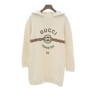 グッチ(Gucci)のグッチ ロゴ 刺繍 パーカー 696864 ユニセックス アイボリー GUCCI 【中古】 【アパレル・小物】(パーカー)