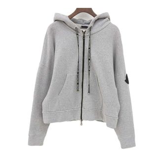 モンクレール(MONCLER)のモンクレール MAGLIA CARDIGAN マグリア パーカー 84609 00 V8037 レディース グレー MONCLER 【中古】 【アパレル・小物】(パーカー)