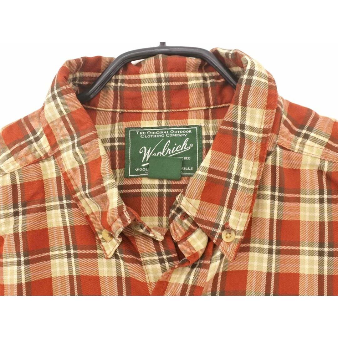 WOOLRICH(ウールリッチ)のWOOLRICH ウールリッチ チェック ボタンダウン シャツ sizeL/ブラウンｘベージュ ◇■ メンズ メンズのトップス(シャツ)の商品写真