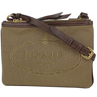 プラダ(PRADA)のプラダ ロゴプレート ショルダーバッグ レディース 【中古】(ショルダーバッグ)