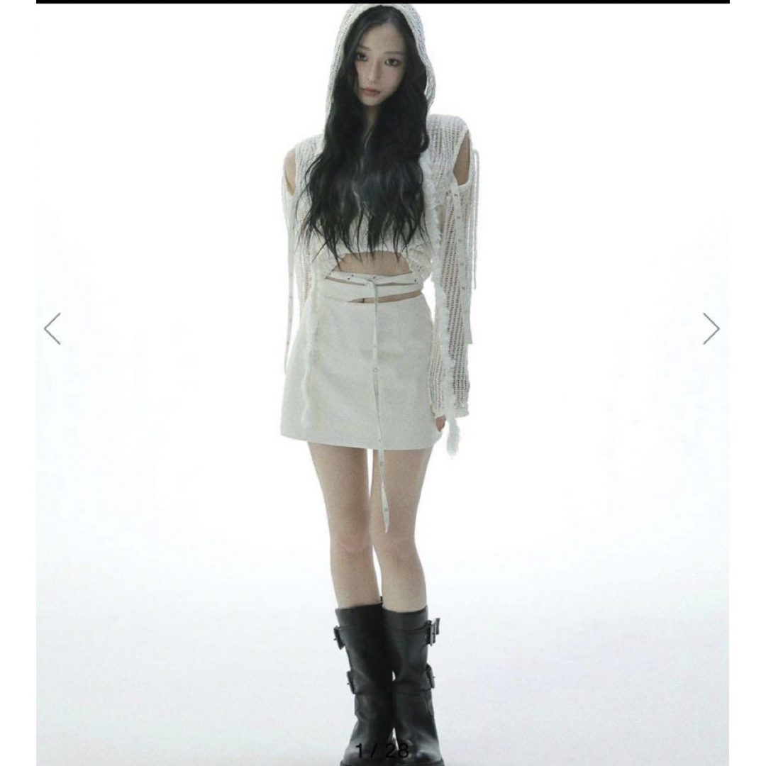 Bubbles(バブルス)のmelt the lady eyelet mini skirt レディースのスカート(ミニスカート)の商品写真