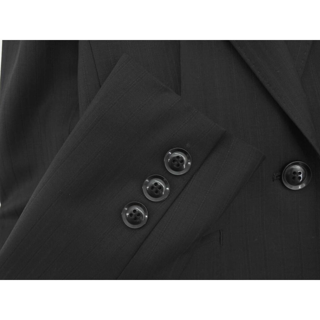 ICB(アイシービー)のiCB アイシービー ストライプ テーラード ジャケット size11/黒 ■◇ レディース レディースのジャケット/アウター(テーラードジャケット)の商品写真