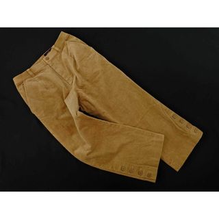 ニジュウサンク(23区)の23区 SPORT 23区 スポーツ コーデュロイ 裾ボタン クロップド パンツ size64/ベージュ ◇■ レディース(クロップドパンツ)