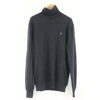 ポロラルフローレン(POLO RALPH LAUREN)の美品 Polo Ralph Lauren ポロラルフローレン タートルネックセーター M 毛 100 長袖 ニット メンズ AN682A73 (ニット/セーター)