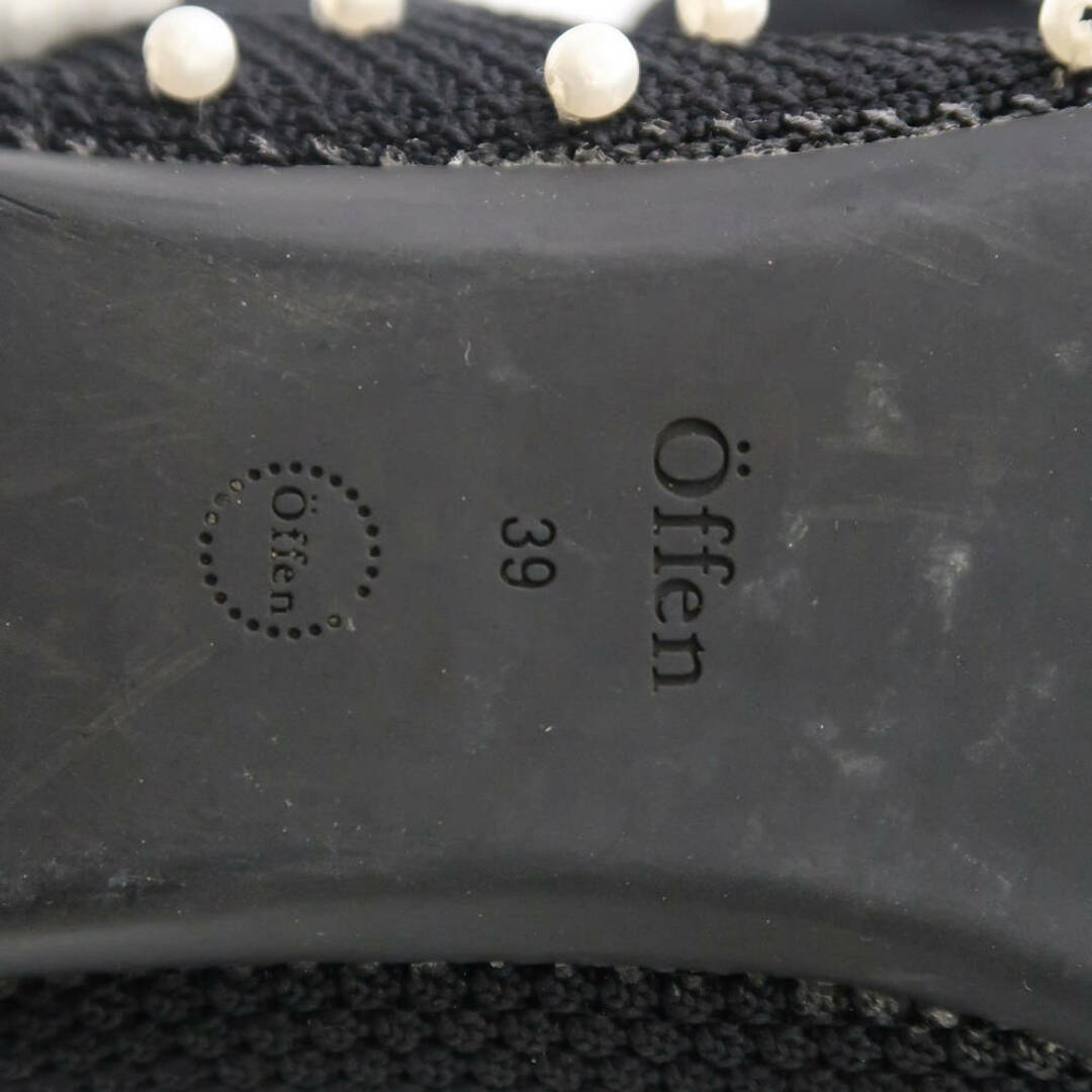 美品 Offen オッフェン パンプス 39 スカラップ パール レディース AN685C  レディースの靴/シューズ(ハイヒール/パンプス)の商品写真