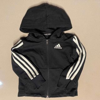 アディダス(adidas)の【100サイズ】adidasジップアップパーカー(ジャケット/上着)