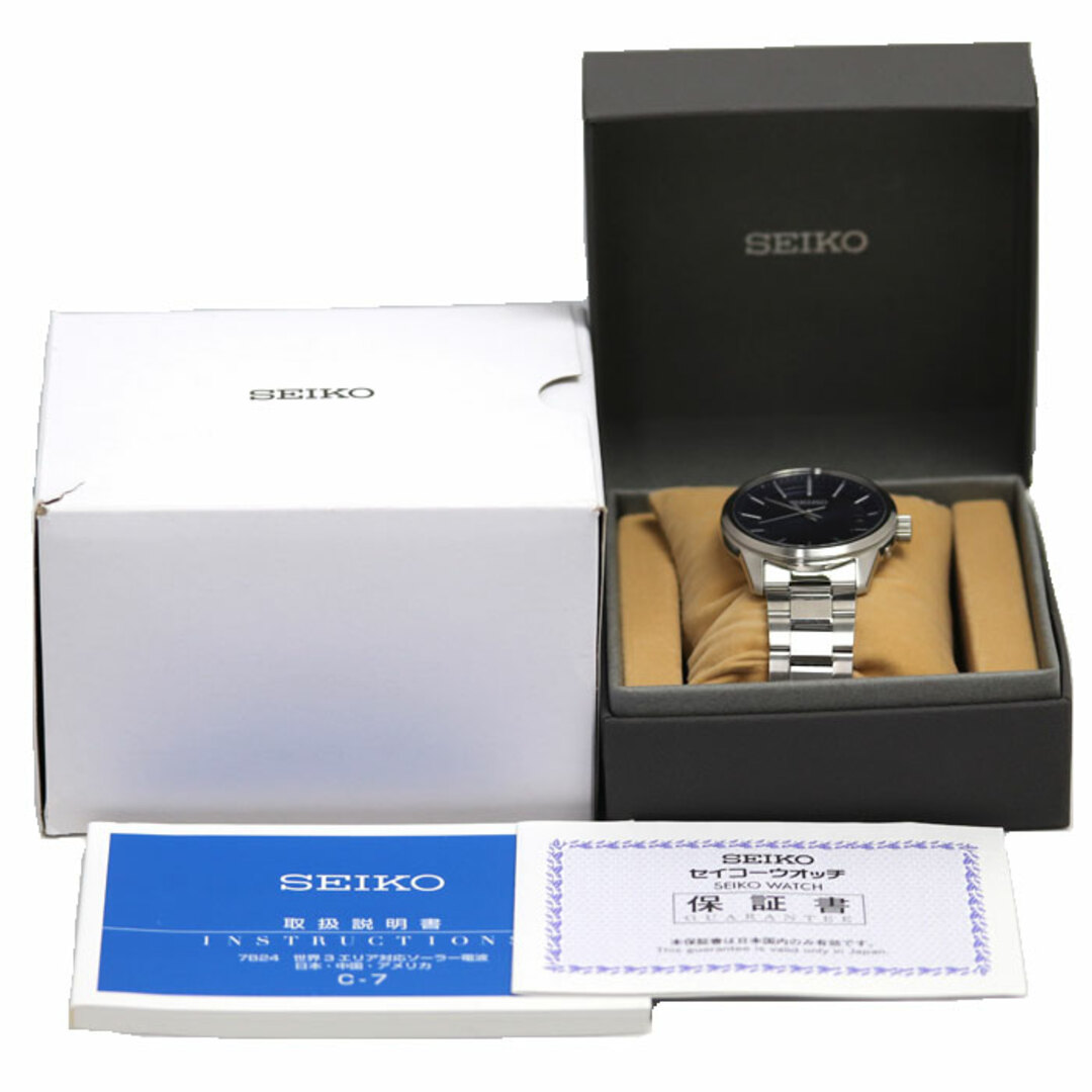 SEIKO(セイコー)のSEIKO セイコー セイコーセレクション 腕時計 ソーラー SBTM253/7B24-0BR0 メンズ【中古】【美品】 メンズの時計(腕時計(アナログ))の商品写真