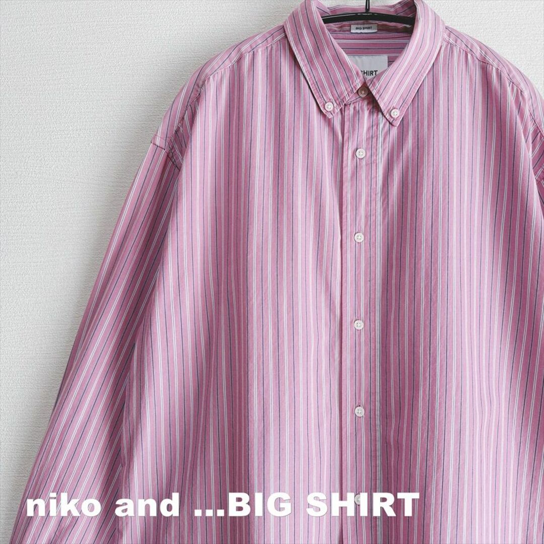 niko and...(ニコアンド)の【niko and】ニコアンド カラフルストライプ BIC SHIRT  レディースのトップス(シャツ/ブラウス(長袖/七分))の商品写真