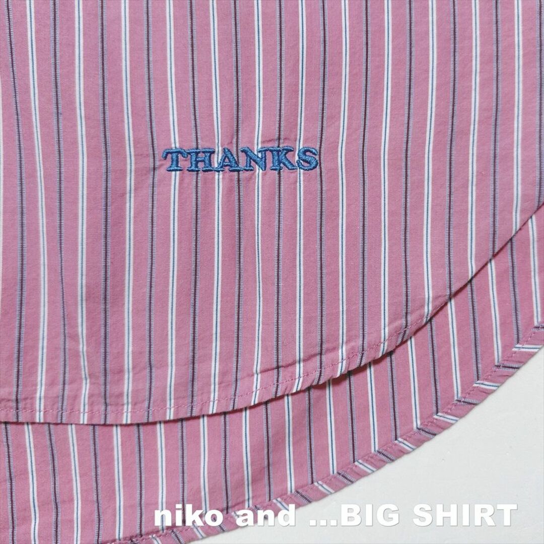 niko and...(ニコアンド)の【niko and】ニコアンド カラフルストライプ BIC SHIRT  レディースのトップス(シャツ/ブラウス(長袖/七分))の商品写真