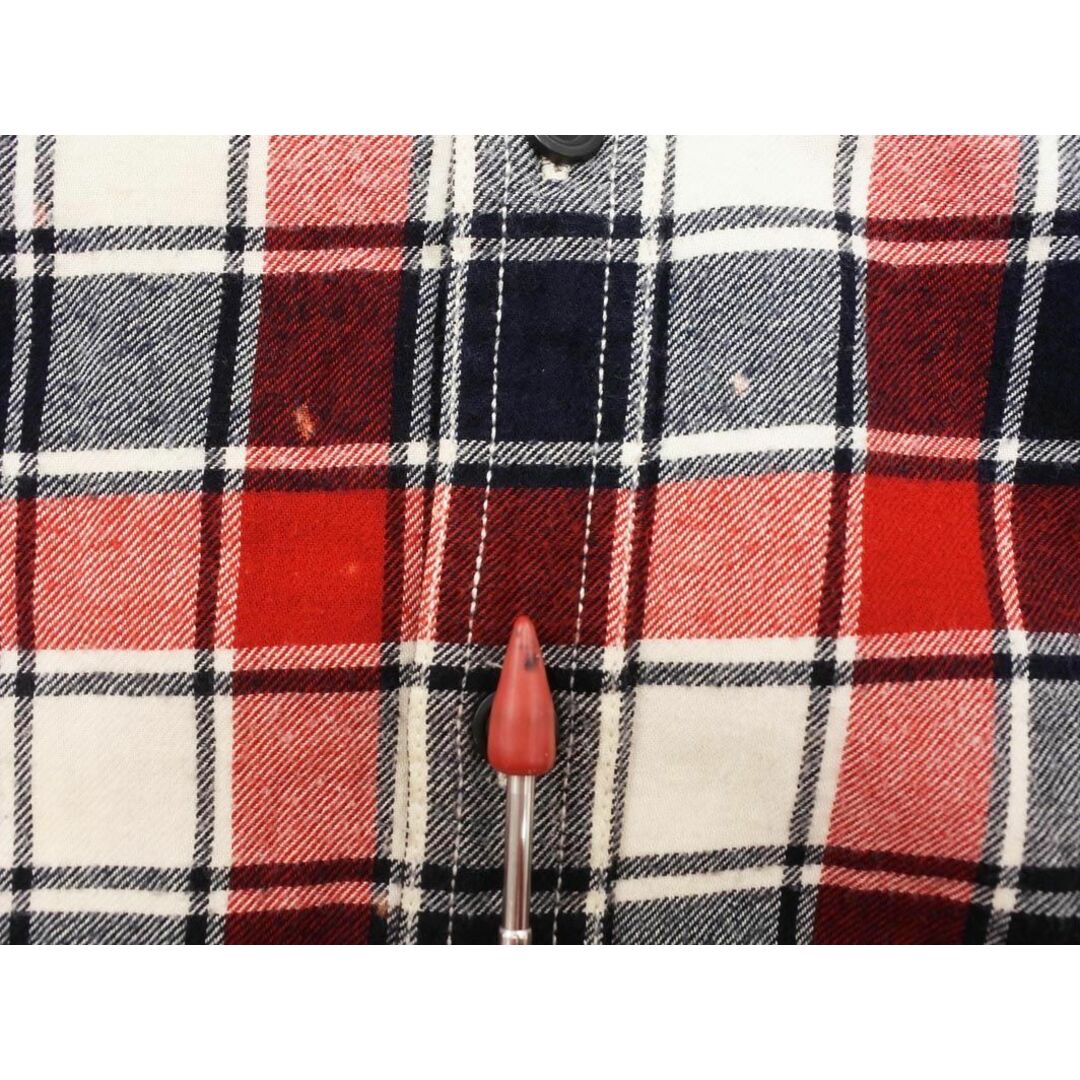 American Eagle(アメリカンイーグル)のAMERICAN EAGLE アメリカンイーグル チェック ネル シャツ sizeS/白ｘ赤x紺 ◇■ メンズ メンズのトップス(シャツ)の商品写真