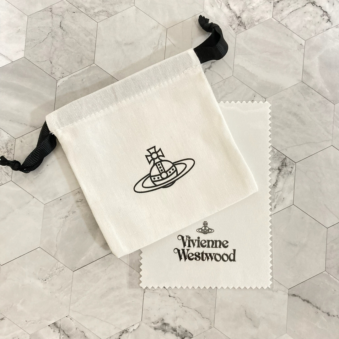 Vivienne Westwood(ヴィヴィアンウエストウッド)のヴィヴィアン　スモールオーブネックレス　シルバー×ピンク レディースのアクセサリー(ネックレス)の商品写真