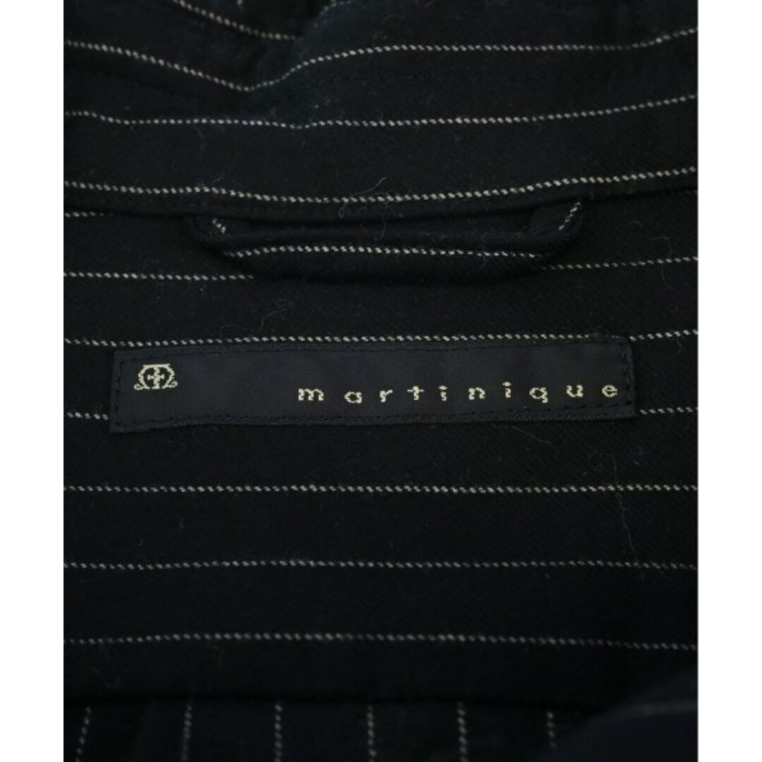 martinique(マルティニーク)のmartinique カジュアルシャツ 1(S位) 紺系(ストライプ) 【古着】【中古】 レディースのトップス(シャツ/ブラウス(長袖/七分))の商品写真