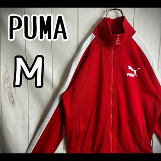 プーマ(PUMA)の【希少デザイン】　プーマ　トラックジャケット　ジャージ　スクエアロゴジップ　Ｍ(ジャージ)