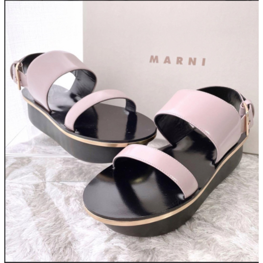 Marni(マルニ)のマルニ　MARNI 極美品　サンダル　くすみ　ピンク レディースの靴/シューズ(サンダル)の商品写真