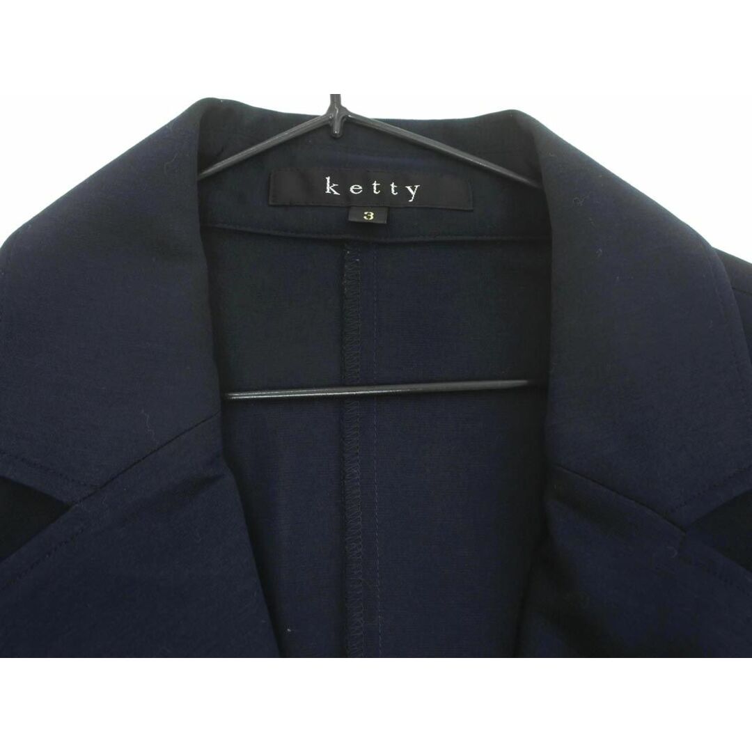 ketty(ケティ)のketty ケティ テーラード ジャケット size3/紺 ■◇ レディース レディースのジャケット/アウター(テーラードジャケット)の商品写真