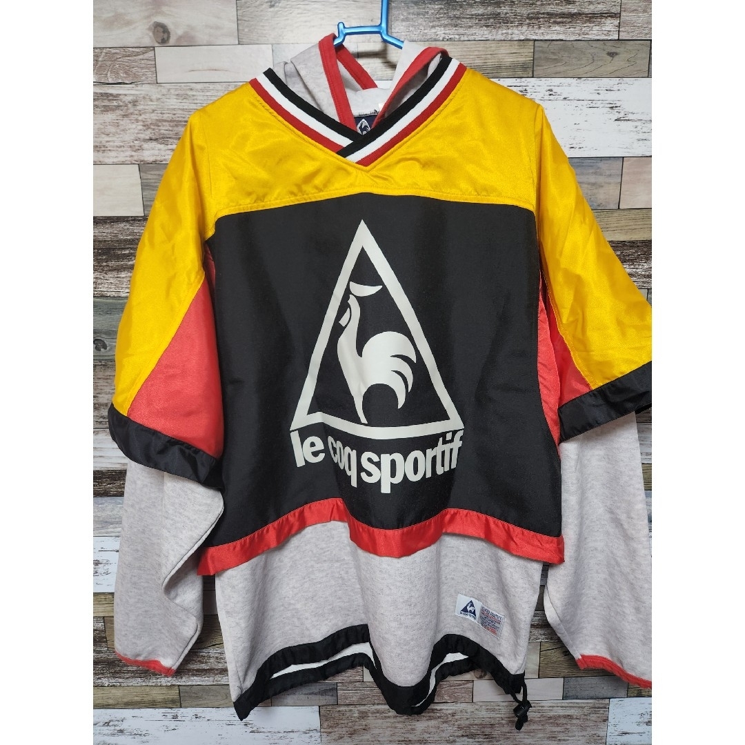 le coq sportif(ルコックスポルティフ)のルコックスポーツ　le coq　レイヤード　パーカー　LL メンズのトップス(パーカー)の商品写真