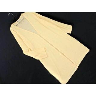 バビロン(BABYLONE)のBABYLONE バビロン ニット ロング カーディガン size38/黄 ■◇ レディース(カーディガン)