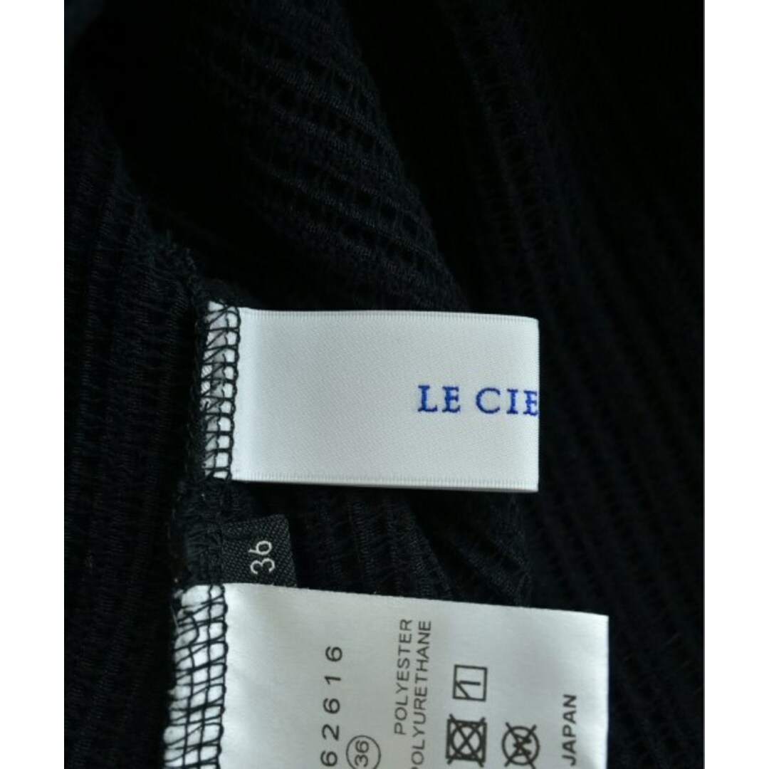 LE CIEL BLEU(ルシェルブルー)のLE CIEL BLEU ルシェルブルー Tシャツ・カットソー 36(M位) 黒 【古着】【中古】 レディースのトップス(カットソー(半袖/袖なし))の商品写真