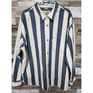 Levi's　リーバイス　シルバータブ　ストライプシャツ　L