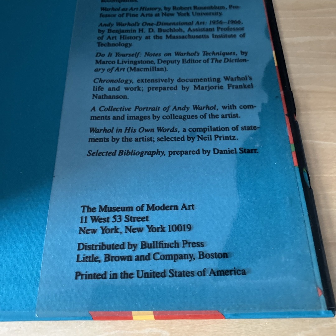 MOMA(モマ)の【MOMA】 アンディ・ウォーホール図録【1989年発行】 エンタメ/ホビーの本(洋書)の商品写真