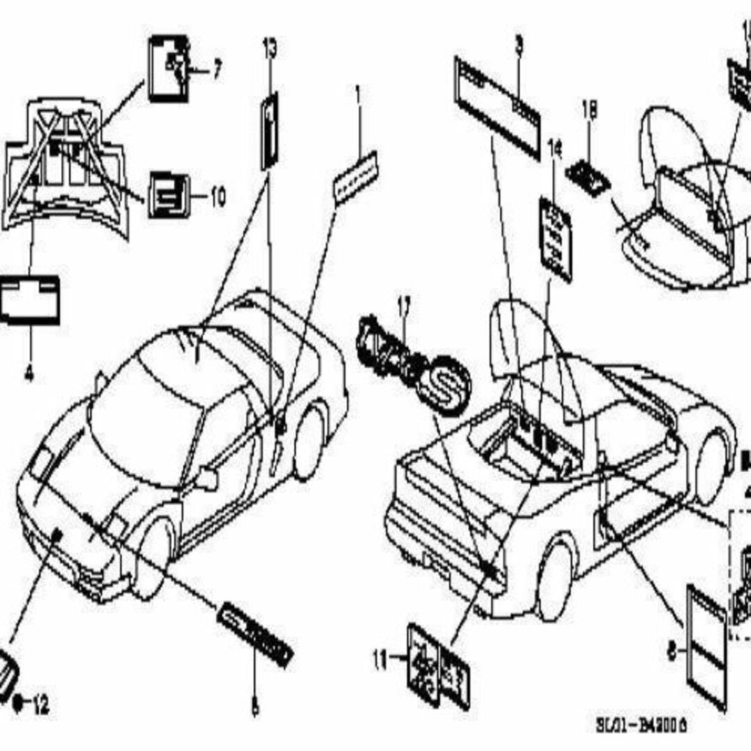 ホンダ(ホンダ)のホンダ エンブレム NSX フロント JDM OEM メーカー純正 HONDA 自動車/バイクの自動車(車種別パーツ)の商品写真