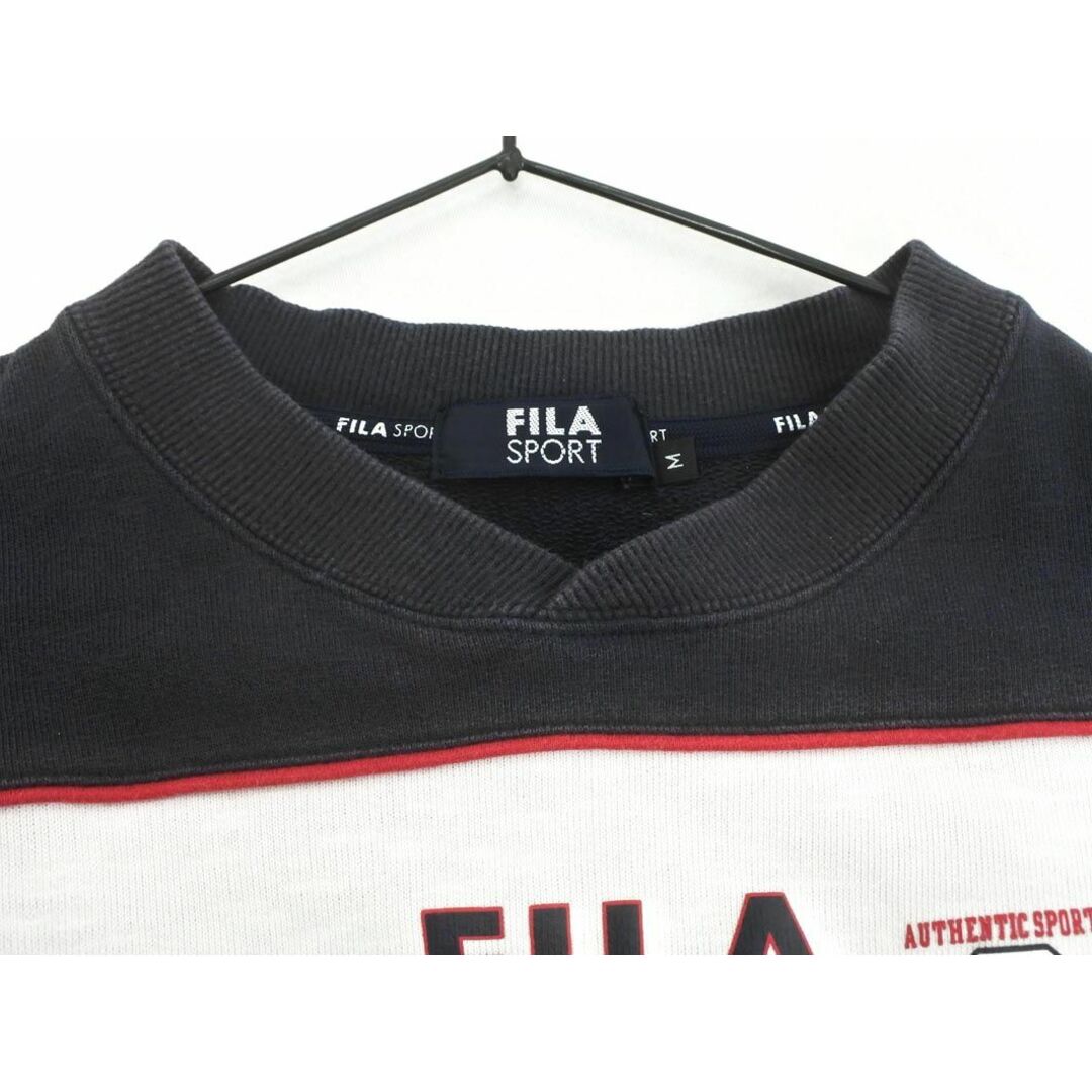 FILA(フィラ)のFILA フィラ SPORT ロゴ トレーナー スウェット sizeM/紺 ◇■ メンズ メンズのトップス(スウェット)の商品写真