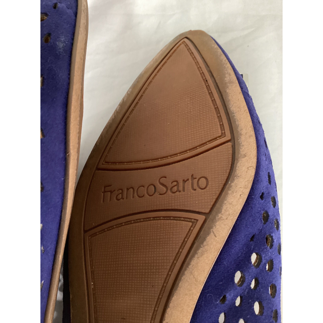 Franco Sarto   ブルー　スエード　フラットパンプス レディースの靴/シューズ(バレエシューズ)の商品写真