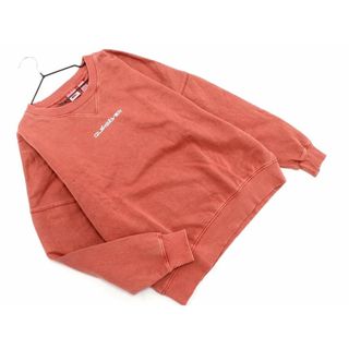 クイックシルバー(QUIKSILVER)のクイックシルバー ロゴ スウェット sizeS/赤 ◇■ レディース(トレーナー/スウェット)