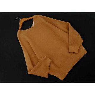 マウジー(moussy)のMOUSSY マウジー Vネック ニット セーター sizeF/キャメル ◇■ レディース(ニット/セーター)