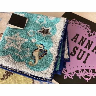 アナスイ(ANNA SUI)のANNA SUI アナスイ タオルハンカチ サックス (ハンカチ)