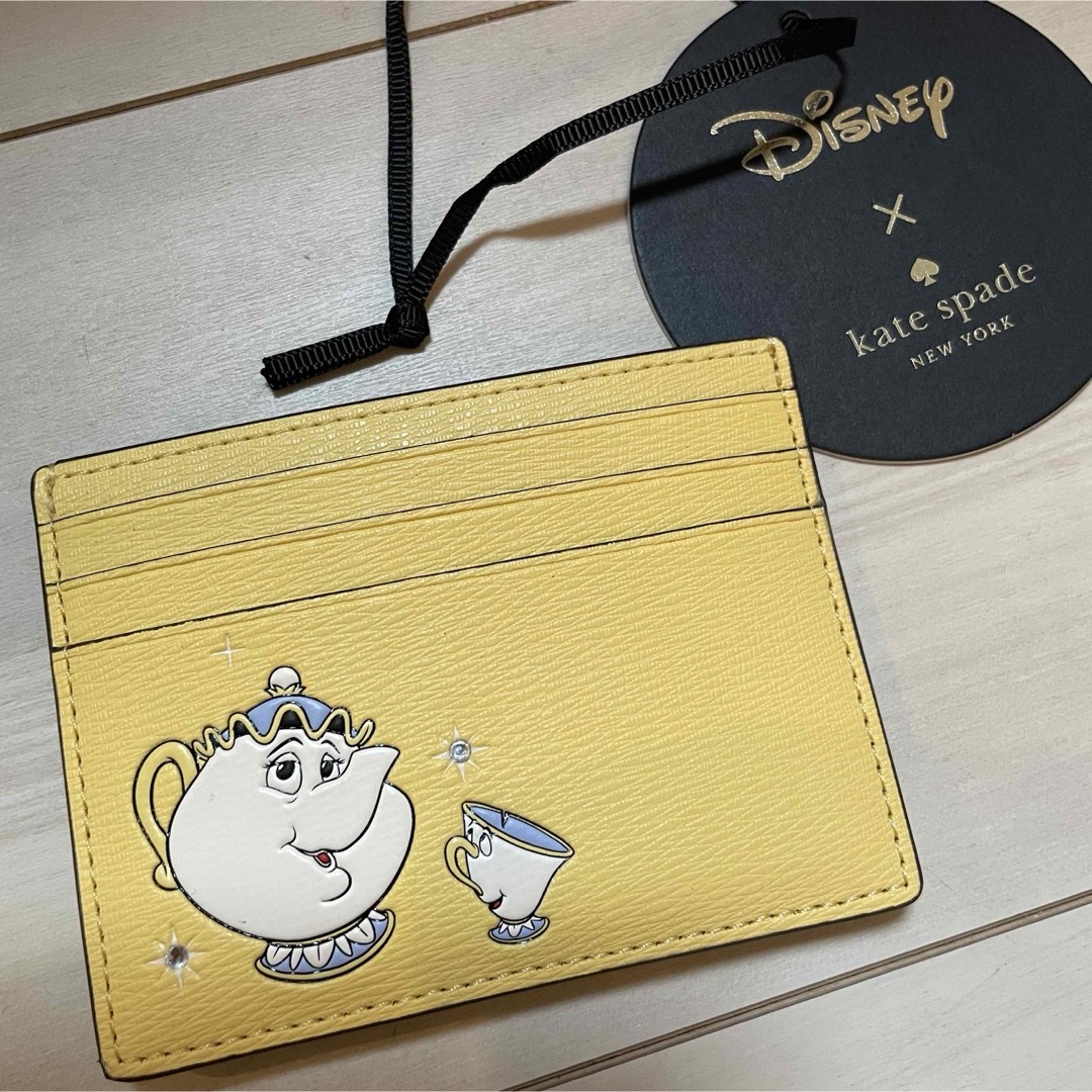 kate spade new york(ケイトスペードニューヨーク)のケイトスペード × ディズニー　美女と野獣　カードケース　パスケース　定期入れ レディースのファッション小物(名刺入れ/定期入れ)の商品写真