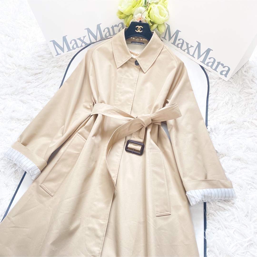 Max Mara(マックスマーラ)の★未使用★MaxMara マックスマーラ トレンチコート★ レディースのジャケット/アウター(トレンチコート)の商品写真